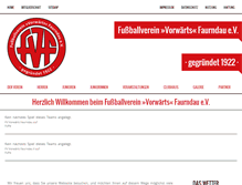 Tablet Screenshot of fussballverein-faurndau.de